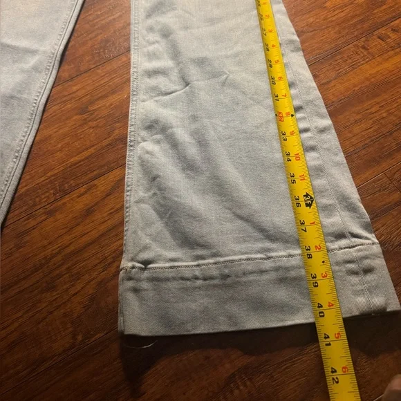 Pilcro and The Letterpress High Rise Bootcut Jeans Zip Pocket Light Blue Sz.27 - Picture 7 of 11